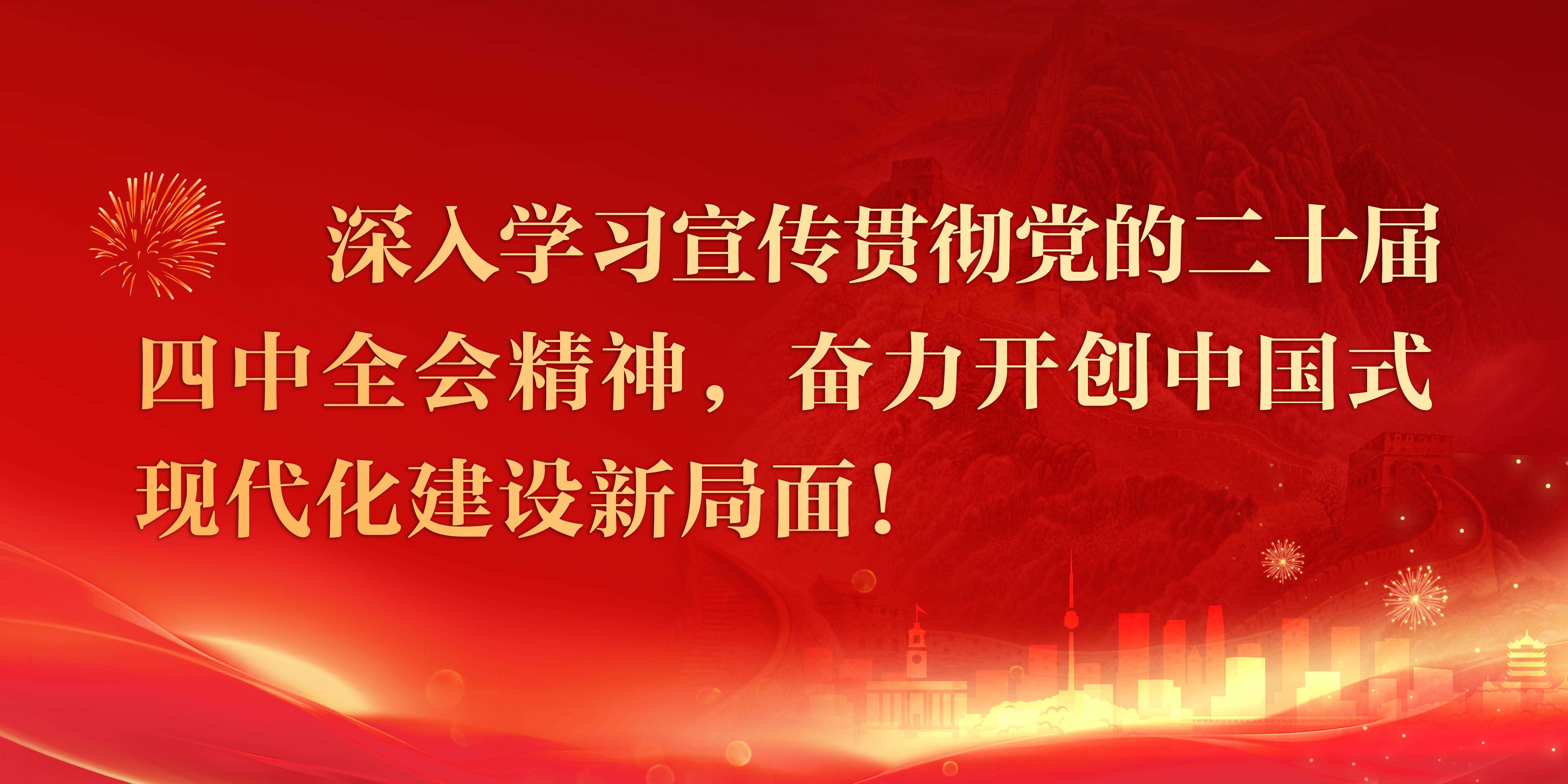 深入学习宣传贯彻党的二十届四中全会精神，奋力开创中国式现代化建设新局面！
